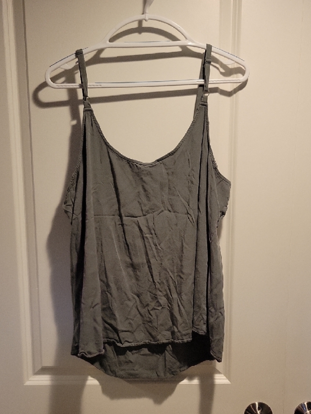 torrid Gray Adjustable-Strap Scoop Cami - Picture 2 of 5